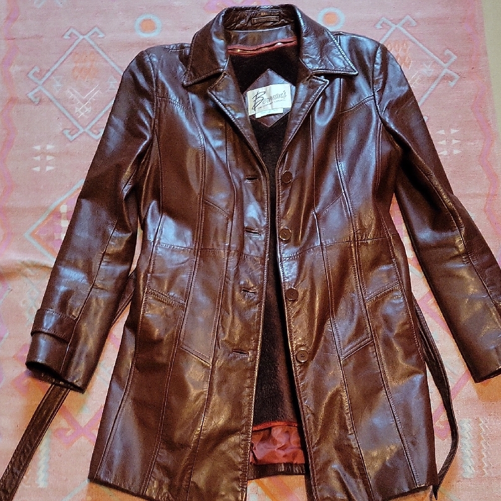 Vintage Brown Leather Jacket